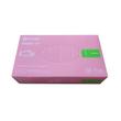 Kép 2/2 - Gumikesztyű egyszer használatos pink nitril púdermentes M méret fekete 50 db/dob