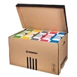 Kép 2/3 - Archiváló konténer dobozoknak DONAU 555x370x315 mm felfelé nyíló tetővel barna