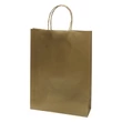 Kép 2/2 - Dísztasak CREATIVE Classic Simple L 26x35x8 cm kraft egyszínű arany sodort füles