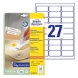 Kép 1/5 - Etikett AVERY L4737REV-25 63,5x29,6mm univerzális visszaszedhető 810 címke/doboz 30 ív/doboz
