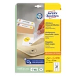 Kép 2/5 - Etikett AVERY L4737REV-25 63,5x29,6mm univerzális visszaszedhető 810 címke/doboz 30 ív/doboz