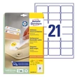 Kép 1/5 - Etikett AVERY L6023REV-25 63,5X38,1 univerzális visszaszedhető 25+5 ív/doboz