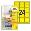 Kép 1/5 - Etikett AVERY L6035-20 63,5x33,9mm univerzális sárga 480 címke/doboz 20 ív/doboz