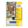 Kép 1/2 - Etikett AVERY L6228-10  69 mm univerzális kör 10 lapos