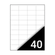 Kép 2/2 - Etikett FORTUNA 52,5x29,7mm univerzális 4000 címke/doboz 100 ív/doboz