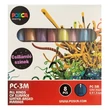 Kép 1/5 - Filctoll UNI Posca PC-3M csillám színek 8 darabos