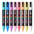 Kép 2/2 - Filctoll UNI Posca PC-5M pasztell színek 8 darabos