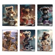 Kép 1/5 - Füzet kockás LIPAMILL A/4 40 lapos Teddy Bear