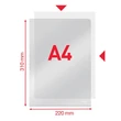 Kép 2/2 - Genotherm "L" ESSELTE A/4 150 mikron luxus víztiszta 25 darabos