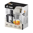 Kép 2/2 - Gyümölcscentrifuga DYRAS JE-333X ezüst