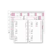 Kép 2/2 - Gyűrűs kalendárium betét SATURNUS S311/F heti fehér lapos 2026.