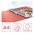 Kép 2/3 - Gyűrűskönyv ESSELTE Colour Breeze A/4 25 mm 2 gyűrűs PP korall