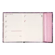 Kép 2/3 - Határidőnapló mágnessel záródó REALSYSTEM 110x160mm heti sárga lapos Purple flowers 2026.