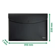 Kép 4/5 - Irattasak LEITZ Recycle A/4 PP patentos fekete