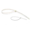 Kép 2/3 - Kábelkötegelő-gyorskötöző ENTAC 100mm x 2,5mm fehér 50 darabos