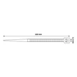 Kép 3/3 - Kábelkötegelő-gyorskötöző ENTAC 100mm x 2,5mm fekete 50 darabos