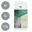 Kép 2/5 - Lefűzhető genotherm LEITZ Jumbo A/4 170 mikron füles narancsos 5 darabos