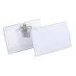 Kép 1/2 - Névjegykitűző DURABLE 54x90 mm csiptetővel és tűvel átlátszó