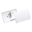 Kép 1/2 - Névjegykitűző DURABLE Click Fold 40x75 mm csiptetővel és tűvel átlátszó
