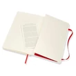 Kép 5/5 - Notesz vonalas MOLESKINE QP616F2 "L" puhafedeles skarlát piros