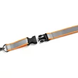 Kép 2/3 - Nyakpánt DURABLE biztonsági zárral 20 mm fényvisszaverős szürke-narancs