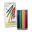 Kép 1/2 - Színes ceruza CREATIVE JUNGLE hatszögletű fehér dobozos 12 darabos