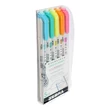 Kép 2/4 - Szövegkiemelő kétvégű ZEBRA Mildliner fluorescent 1,4-4,0 mm 5 darabos