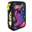 Kép 1/2 - Tolltartó COOLPACK Lilo és Stitch felszerelt 2 részes fekete mintás