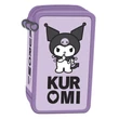 Kép 1/2 - Tolltartó Kuromi három részes felszerelt lila
