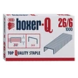 Kép 1/3 - Tűzőkapocs BOXER Q 26/6 1000 darabos