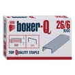 Kép 3/3 - Tűzőkapocs BOXER Q 26/6 1000 darabos
