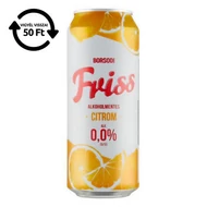 Alkoholmentes sör BORSODI Friss citrom 0,0% 500 ml DRS Alkoholmentes sör BORSODI Friss citrom 0,0% 500 ml DRS