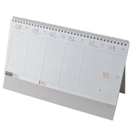 Asztali naptár kép nélküli REALSYSTEM álló fehér lapos fehér 2026.