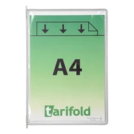 Bemutatótábla DJOIS A/4 álló felül nyitott fehér 10 darabos