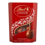 Csokoládé LINDT Lindor Milk tejcsokoládé golyók díszdobozban 50 g