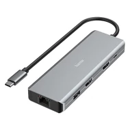 Elosztó HUB HAMA USB 3.1 + 4xUSB 3.1/2xHDMI/LAN/USB-C + tápegység Elosztó HUB HAMA USB 3.1 + 4xUSB 3.1/2xHDMI/LAN/USB-C + tápegység
