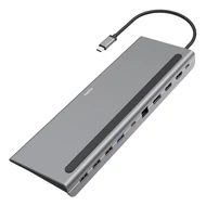 Elosztó HUB HAMA USB Type-C + 4xUSB 3.2/2xHDMI/DP/LAN/USB Type-C/PD/SD Elosztó HUB HAMA USB Type-C + 4xUSB 3.2/2xHDMI/DP/LAN/USB Type-C/PD/SD