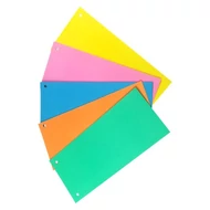 Elválasztócsík FORTUNA 105x235mm karton vegyes színekben 5x20 darabos