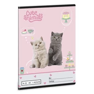 Füzet vonalas ARS UNA A/5 32 lapos 16-32 2.osztályos Cute Animals-Aussie 5532