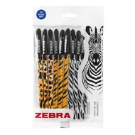 Golyóstoll ZEBRA Doodlerz állatmintás 1,0 mm kék 10 darabos