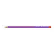 Grafitceruza FABER-CASTELL Grip Flow piros-lila B háromszögletű