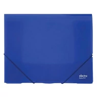 Gumis mappa ELECTRA A/4 műanyag kék