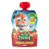 Gyümölcspüré SIÓ Vitatigris Eper 100% 90 g