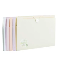 Harmónika mappa DELI Colorful A/4 PP 8 rekeszes vegyes pasztell színekben