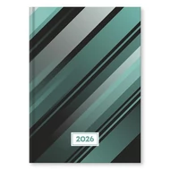 Határidőnapló VECTRALINE Csíkos A/5 napi fehér lapos 2026.