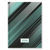 Határidőnapló VECTRALINE Csíkos B/6 napi fehér lapos 2026.