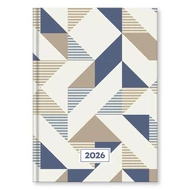 Határidőnapló VECTRALINE Geometria A/5 heti fehér lapos 2026.