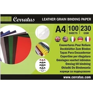 Hátlap CERRATUS A/4 230 g bőrhatású piros