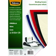 Hátlap FELLOWES Chromolux A/4 250 g fényes fehér 100/csom