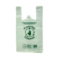 Ingvállas táska lebomló PLA 26,5x50x14cm vastag Jó egészséget Földünknek felirattal 100 darabos